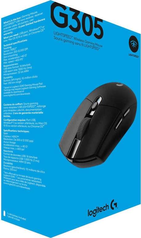 logitech g305 lightspeed specs