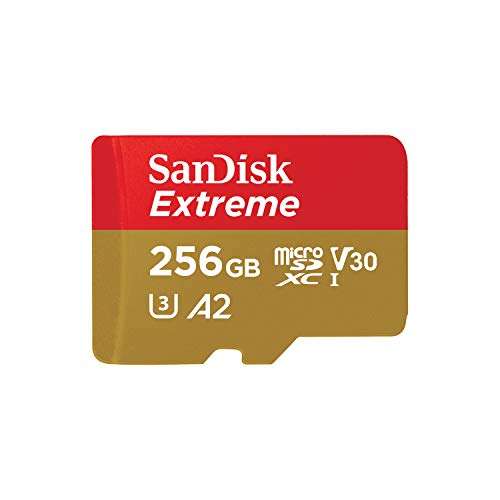 SanDisk Extreme microSDXC 256GB Kit, UHS-I U3, A2, Class 10