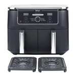 NINJA Heißluftfritteuse Foodi MAX Dual Zone AF400EU 9,5L Gesamtvol.