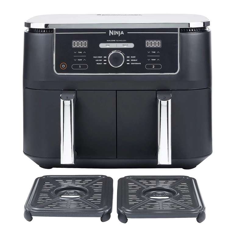 NINJA Heißluftfritteuse Foodi MAX Dual Zone AF400EU 9,5L Gesamtvol.