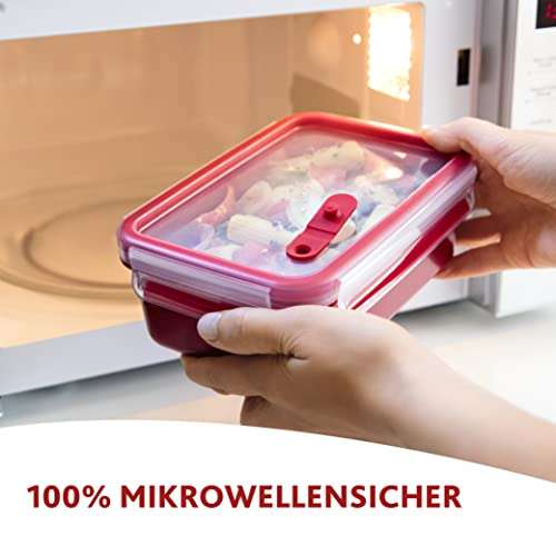 Emsa Mikrowellen-/Lunchbox "Clip & Micro", rot, 1l
