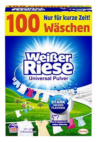 Weißer Riese Universal Pulver, 1er Pack Großpackung Waschpulver (1 x 100 Waschladungen)