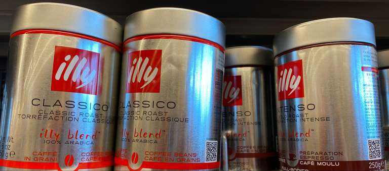 Illy Kaffee (250 g Dose) verschiedene Sorten zum möglichen Tiefstpreis (Freitag und Samstag - 10. und 11.05.2024) bei Interspar