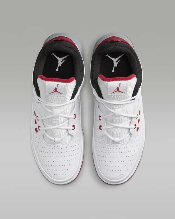 Nike Jordan Max Aura 5 white/varsity red/wolf grey/black | Größe 40-50