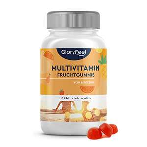 Multivitamin Fruchtgummis für Kinder & Erwachsene - Mit Vitamin C, D, B12, Biotin & Zink