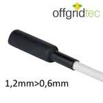 Offgridtec 10m Schrumpfschlauch 1,2mm>0,6mm schwarz