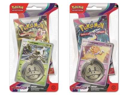 Pokémon Sammelkarten-Spiel "Karmesin & Purpur" Checklane Blister „Boosterpack“