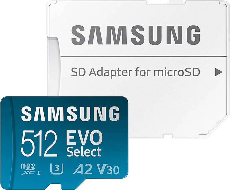 Samsung EVO Select R130 microSDXC 512GB Kit