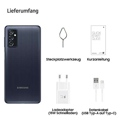 Samsung Galaxy M52 5G Smartphone Android 128 GB Blau und Weiß