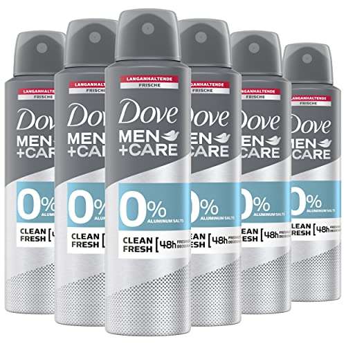 6x 150ml Dove Men+Care Deo Spray "Clean Fresh"
