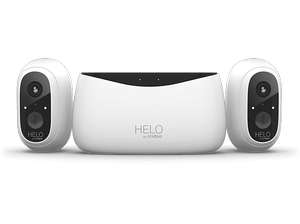 Strong HELO Überwachungskamera FHD 1080P Basisstation + 2 kabellose Outdoor Kameras mit Nachtsicht, Bewegungserkennung,