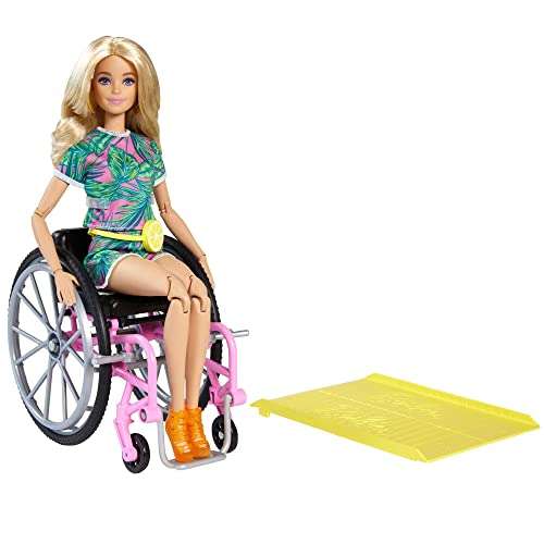 Barbie GRB93 - Fashionistas Puppe mit Rollstuhl
