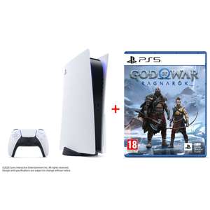 PlayStation 5 Konsole mit Laufwerk im Bundle mit God of War Ragnarök und weitere Bundles