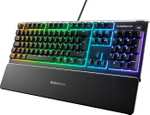 SteelSeries Apex 3 - Gaming Tastatur mit 10-Zonen RGB-Beleuchtung