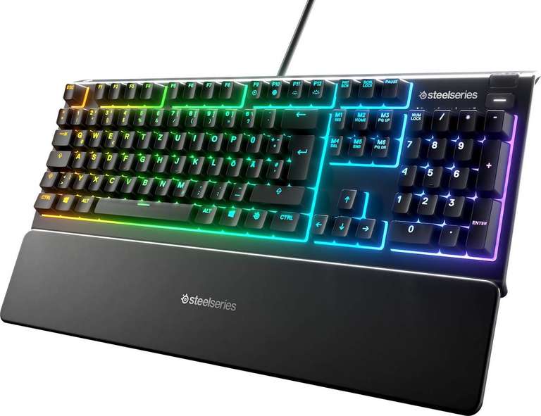 SteelSeries Apex 3 - Gaming Tastatur mit 10-Zonen RGB-Beleuchtung