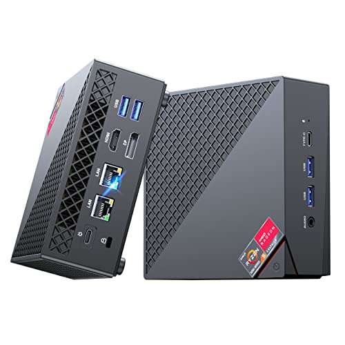 AM06 PRO NiPoGi Mini PC, AMD Ryzen 5 5500U, 16GB DDR4 RAM+512GB M.2 SSD, Win 11 Pro