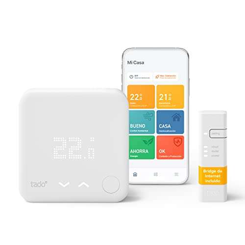 tado Smart Thermostat Starter Kit V3+ kabelgebunden weiß, Bridge und 1x Thermostat
