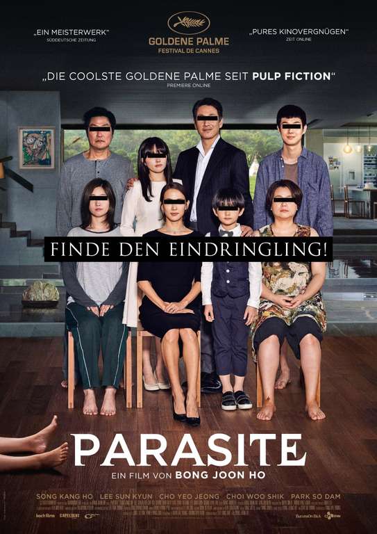 Filme: "Parasite" von Bong Joon-ho (4 Oscars) und "Die Blechtrommel" (1 Oscar und 1 Oskar) , als Stream oder Download von ARTE
