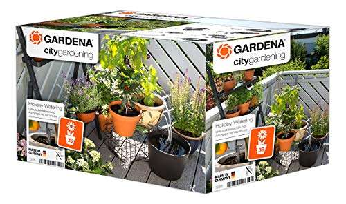 Gardena city gardening Urlaubsbewässerung: Pflanzenbewässerungs-Set für drinnen und draußen