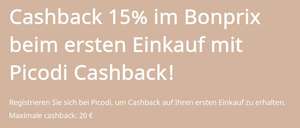 15% Cashback für Bonprix oder Sephora bei Picodi, max. 20€