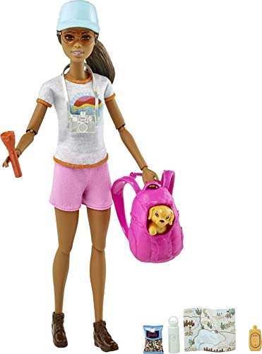 Barbie HNC39 - Puppe mit Welpe + Zubehör