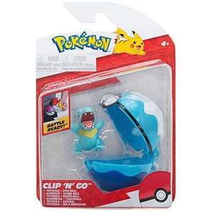 Pokemon Clip and Go Pokeball & Pokemon Figur Totodile Karnimani – 5-8 cm Pokémon Figur
