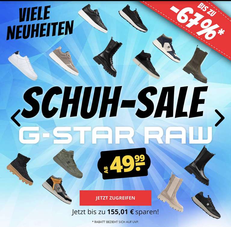 Sportspar: G-Star Raw Schuh Sale
