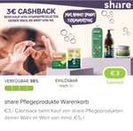 Share Pflegeprodukte: Marktguru 1+1 Cashback / Warenkorb Aktion + Payback Punkte