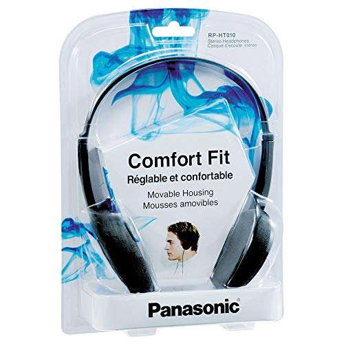 Panasonic RP-HT010E-A Bügelkopfhörer - 1,2m Kabellänge, Klinkenstecker,