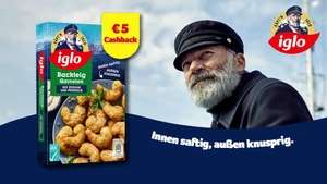 6€ Cashback auf Iglo Backteig Garnelen mit Zitrone und Petersilie