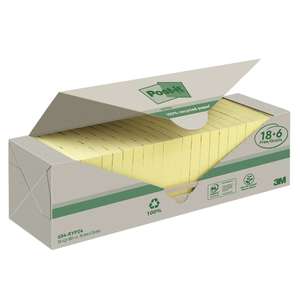 (LIBRO) 3M Post-it Haftnotizen 76 x 76 mm 24 Blöcke zu je 100 Blatt gelb