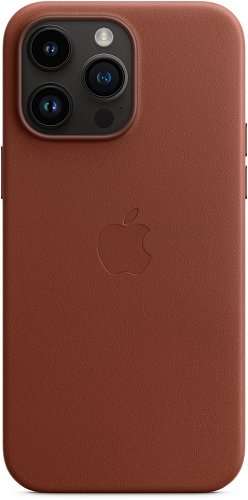 [Wien] Apple Leder Case mit MagSafe für iPhone 14 Pro Max Umbra