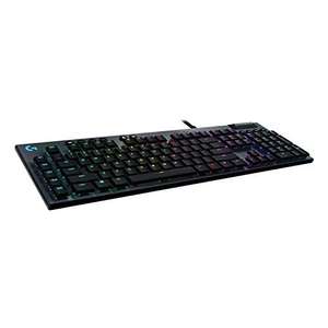 Logitech G815 mechanische Gaming-Tastatur, Taktiler GL-Tasten-Switch mit flachem Profil, LIGHTSYNC RGB