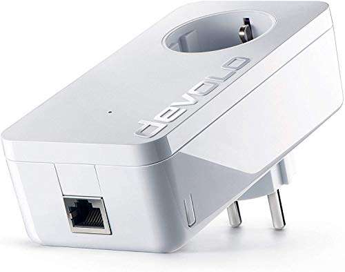 Devolo LAN Powerline Adapter, dLAN 1200+ Erweiterungsadapter -bis zu 1.200 Mbit/s
