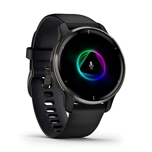Garmin Venu 2 Plus Smart Watch mit 9 tage Laufzeit in slate/black
