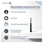 Für 49,99€ durch Cashback Oral-B Genius X Elektrische Zahnbürste/Electric Toothbrush, künstliche Intelligenz & Bluetooth-App,Braun, schwarz