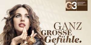 Neue Gutscheine für das G3 Shopping Resort Gerasdorf - gültig von 29.6 - 29.8.2015