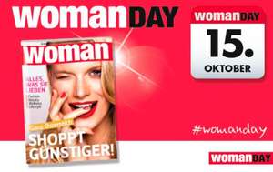 Woman Day am 15.10.2015 - alle Gutscheine und Aktionen