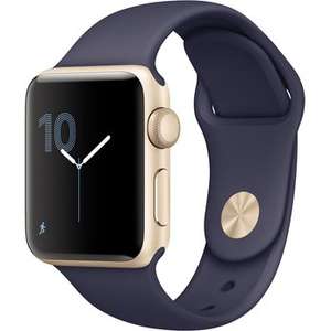 Apple Watch Series 2 (38mm, gold/mitternachtsblau)