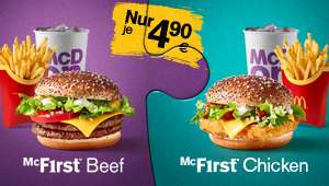 McDonald’s - McF1rst Menü (Burger, Pommes, Getränk)