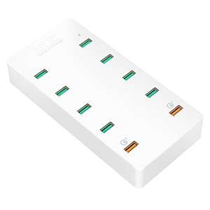 AUKEY PA-T8 Quick Charge 3.0 USB Ladegerät 70W 10 USB Ports, weiß für 15,99€