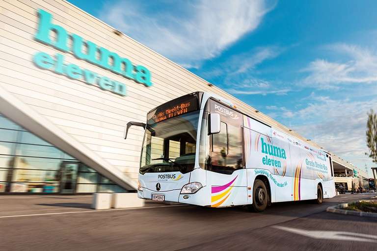 GRATIS Shuttle Bus: Huma Eleven - Wien Simmering - Schwechat