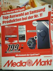 Samsung Galaxy S9+ Angebot + Gear S3 Frontier + Samsung Mobile Care Versicherung !!Nur Media Markt Seiersberg!!