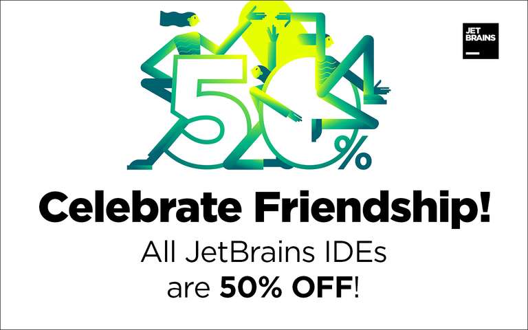 JetBrains IDEs -50%