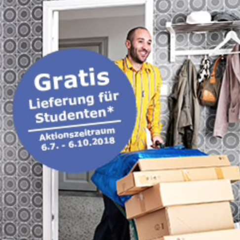 IKEA - Gratis Lieferung für Studenten und alle dies noch werden wollen ab WW von €1.500