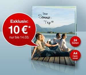 A4 Hardcover-Fotobuch mit 24 Seiten für 15€ bei FujiDirekt