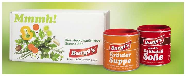 [Burgl's] Gratis Suppe und Soße testen
