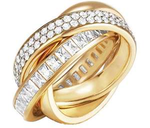 Glamour Teilvergoldete Damen-Ring