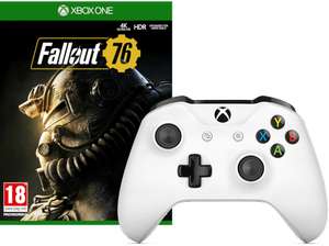 Xbox One Wireless Controller weiß + Fallout 76