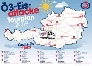 Gratiseis für alle bei der Ö3-Eisattacke ab 24. Juni
